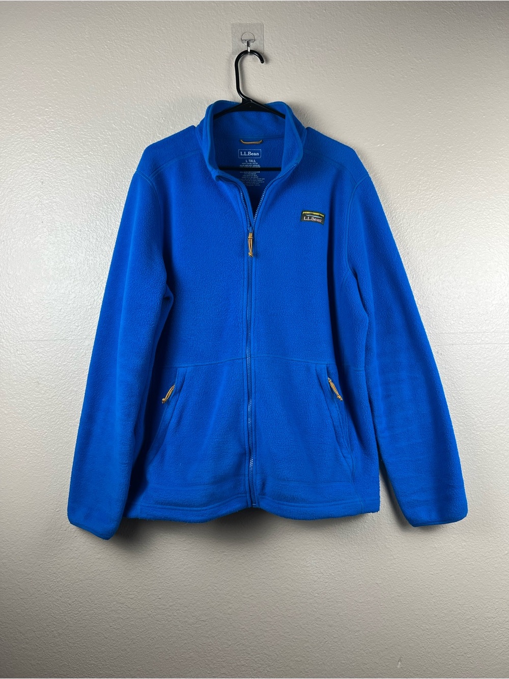 L.L.Bean Blue Full Zip Fleece Jacket Men’s L Tall